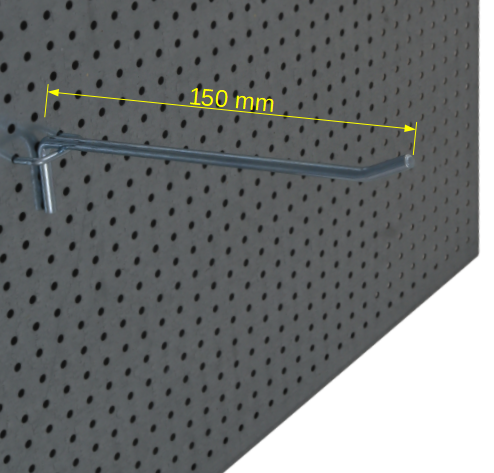 Details / Artikel konfigurieren - Einzelhaken 150mm/4,8