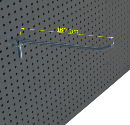 Details / Artikel konfigurieren - Einzelhaken 160 mm/3,5